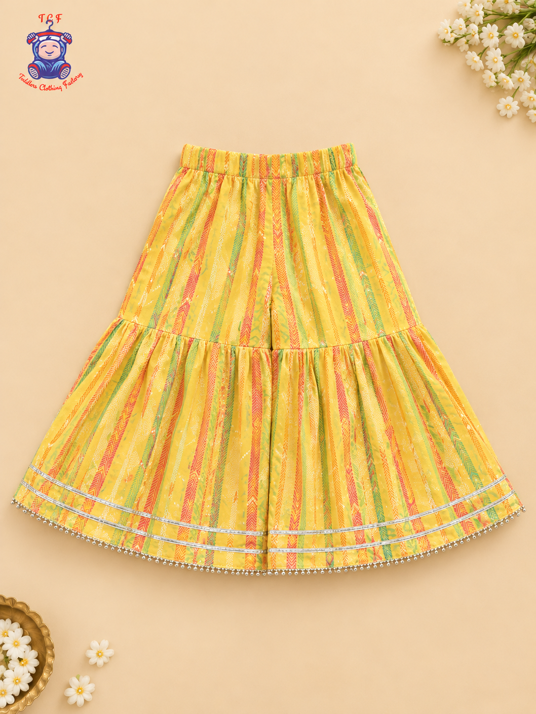 Yellow - Zari Embroidered Sharara Set with Dupatta