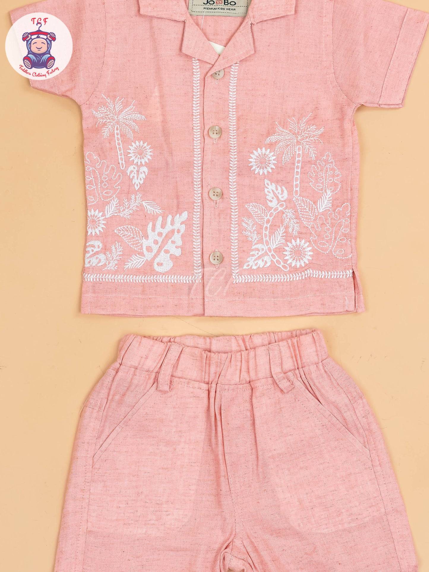 Onion Pink - Boys Readymade Cotton Shirts & Shorts