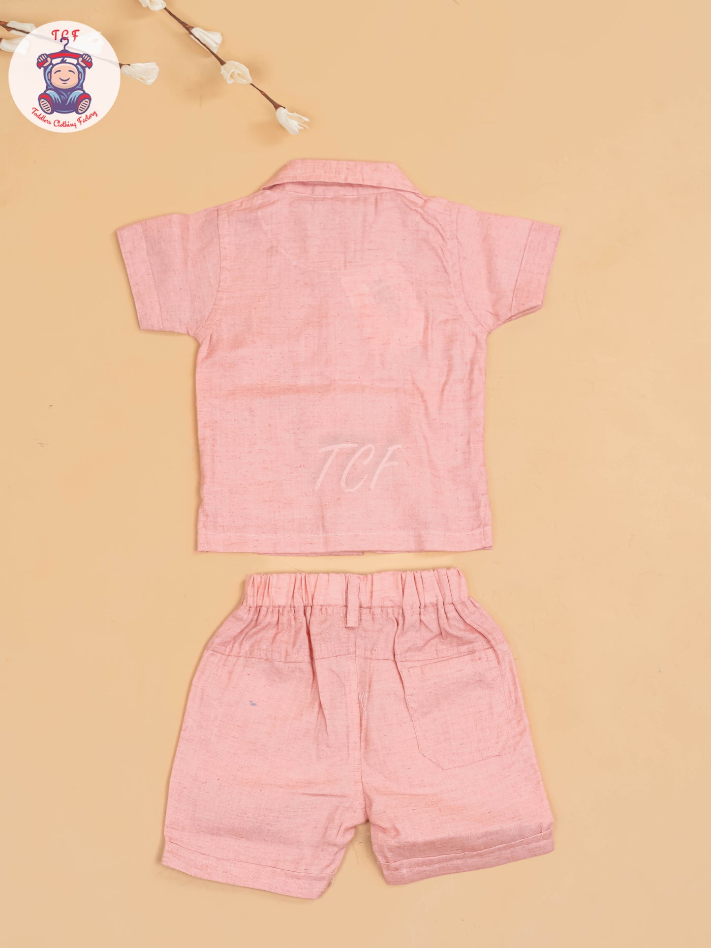 Onion Pink - Boys Readymade Cotton Shirts & Shorts