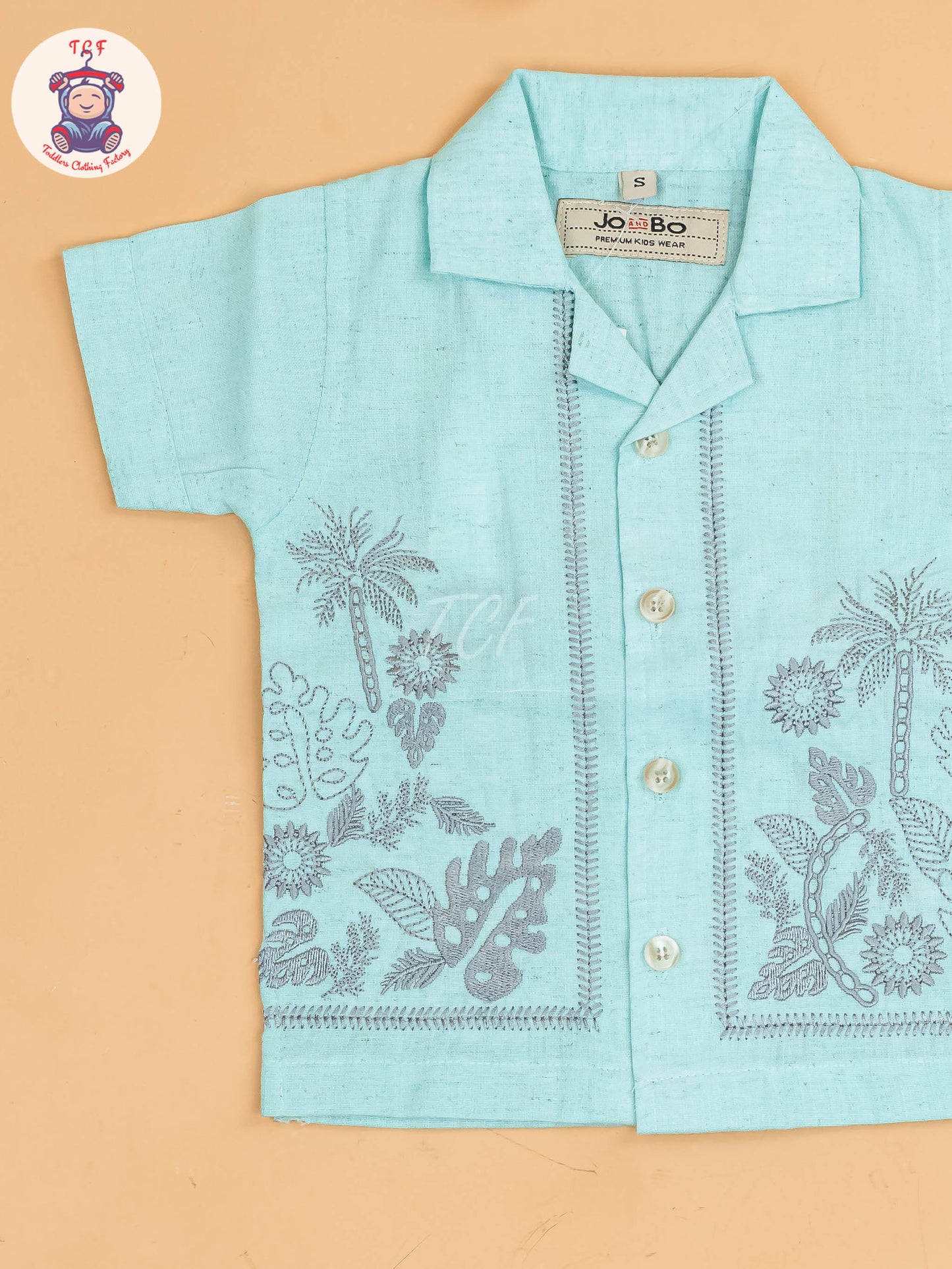 Light Blue - Boys Readymade Cotton Shirts & Shorts