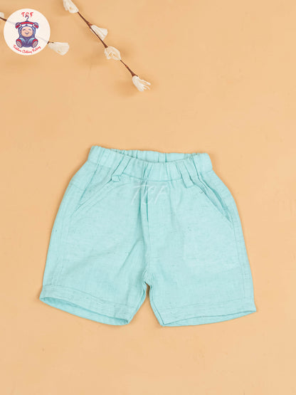 Light Blue - Boys Readymade Cotton Shirts & Shorts
