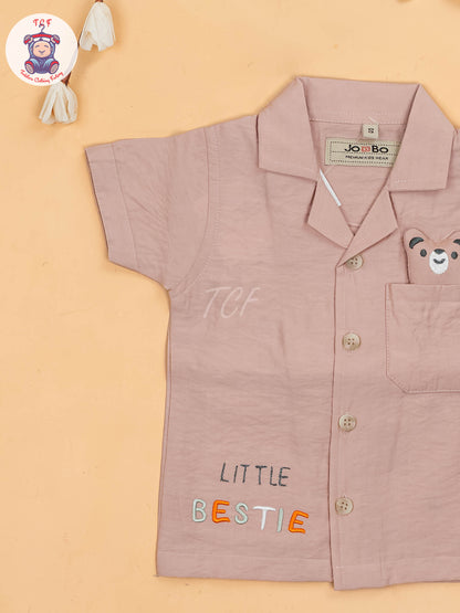 Onion Pink - Boys Readymade Cotton Shirts & Shorts