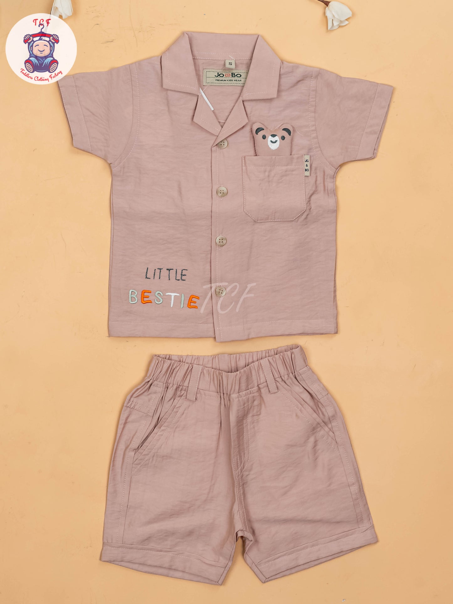 Onion Pink - Boys Readymade Cotton Shirts & Shorts