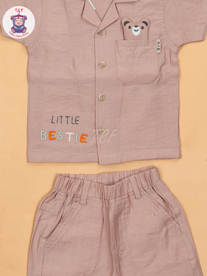 Onion Pink - Boys Readymade Cotton Shirts & Shorts
