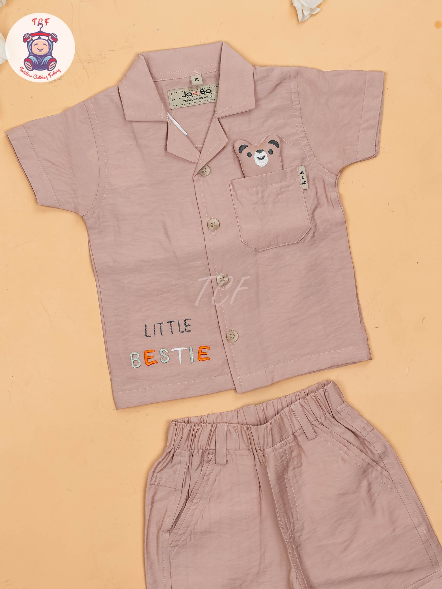 Onion Pink - Boys Readymade Cotton Shirts & Shorts