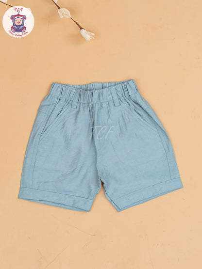 Light Blue - Boys Readymade Cotton Shirts & Shorts