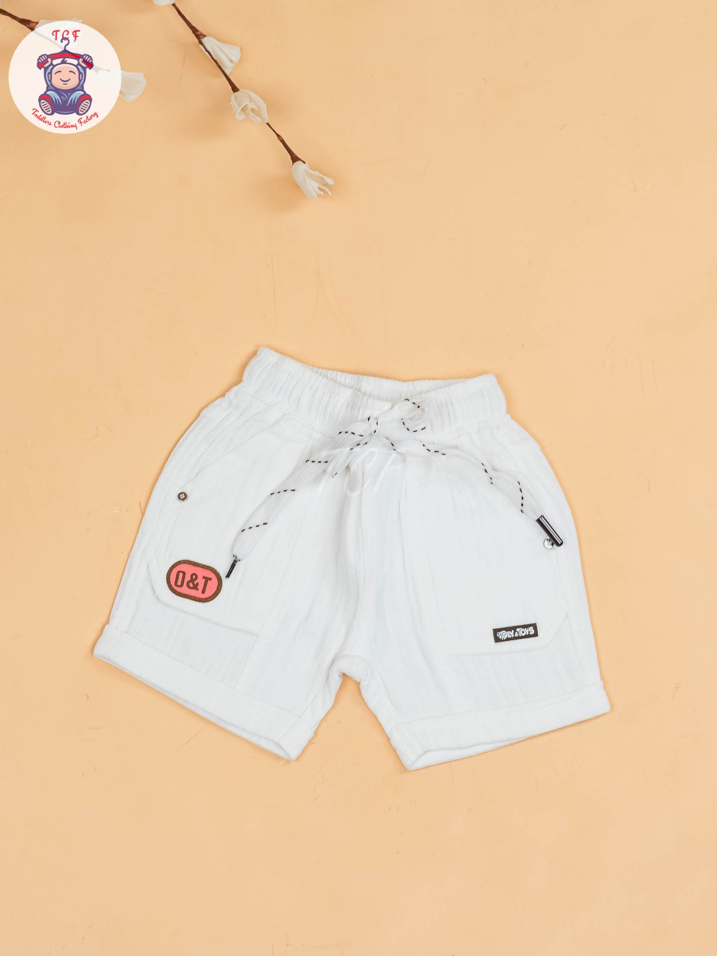 Pink & White - Boys Readymade T-Shirts & Shorts