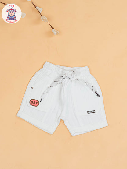 Pink & White - Boys Readymade T-Shirts & Shorts