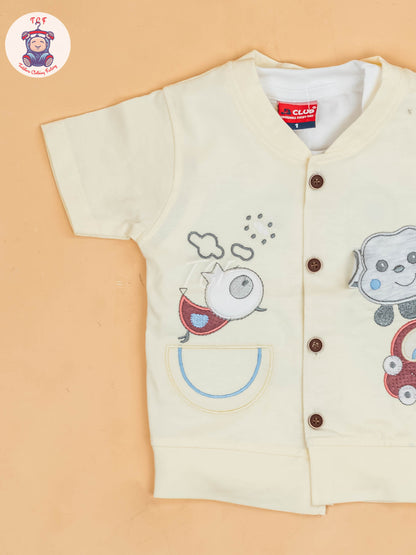 Yellow - Boys Readymade T-Shirts & Shorts