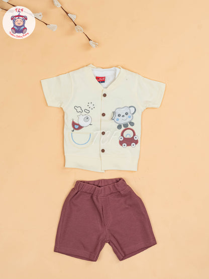 Yellow - Boys Readymade T-Shirts & Shorts