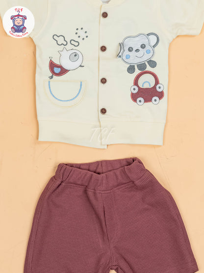 Yellow - Boys Readymade T-Shirts & Shorts