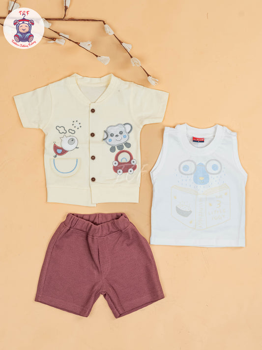 Yellow - Boys Readymade T-Shirts & Shorts