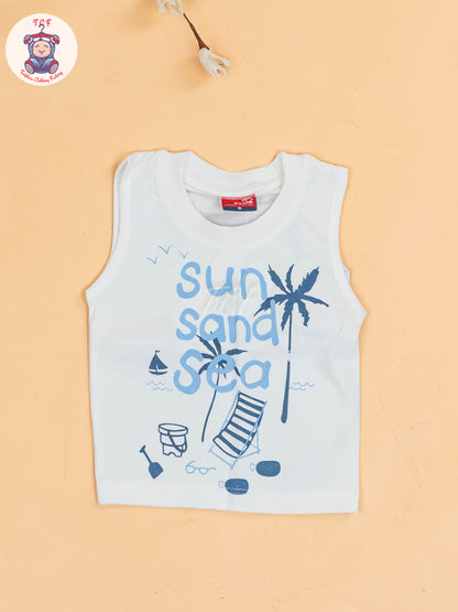 Blue - Boys Readymade Cotton Shirts & Shorts