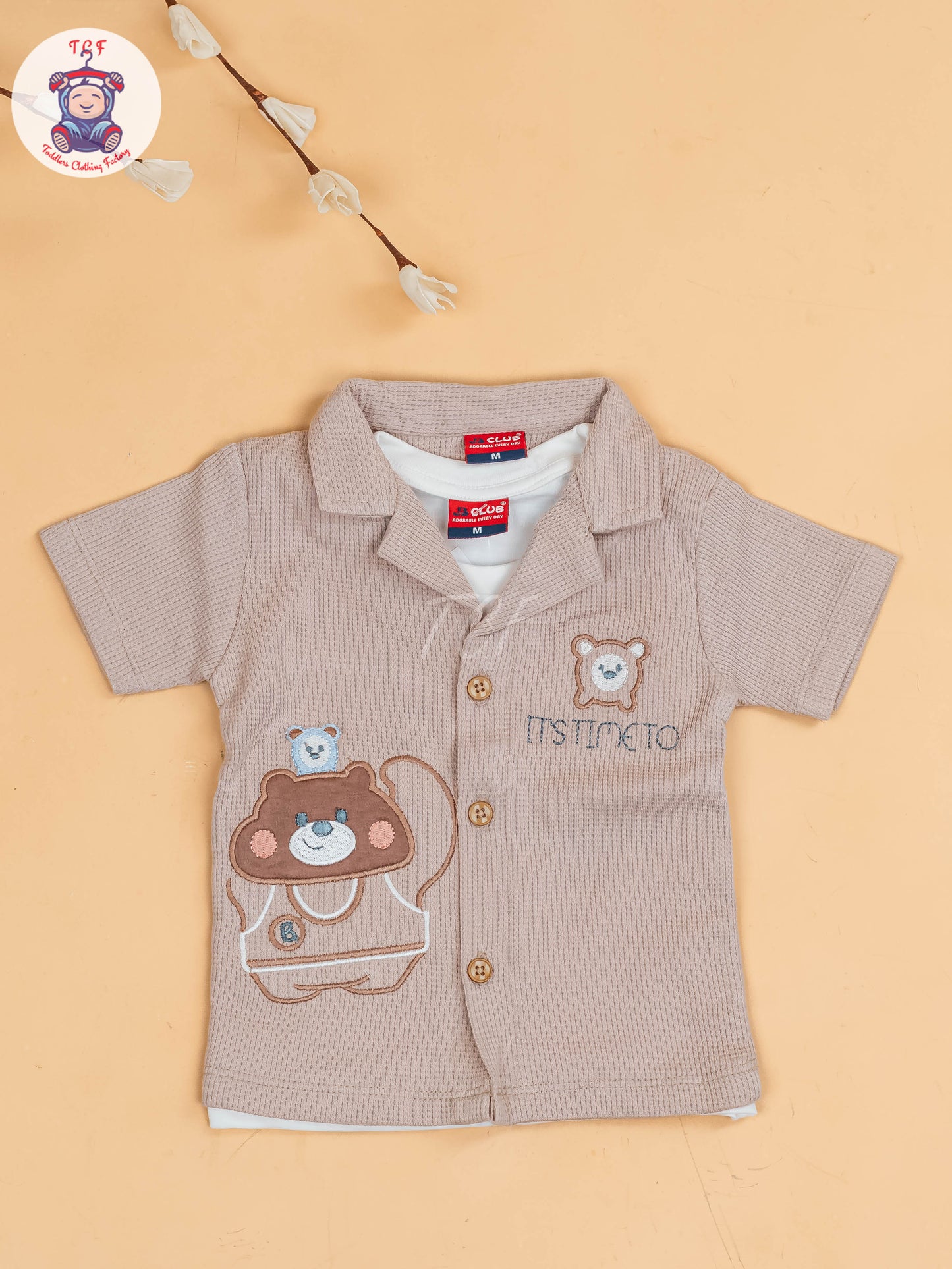 Onion Pink - Boys Readymade Cotton Shirts & Shorts