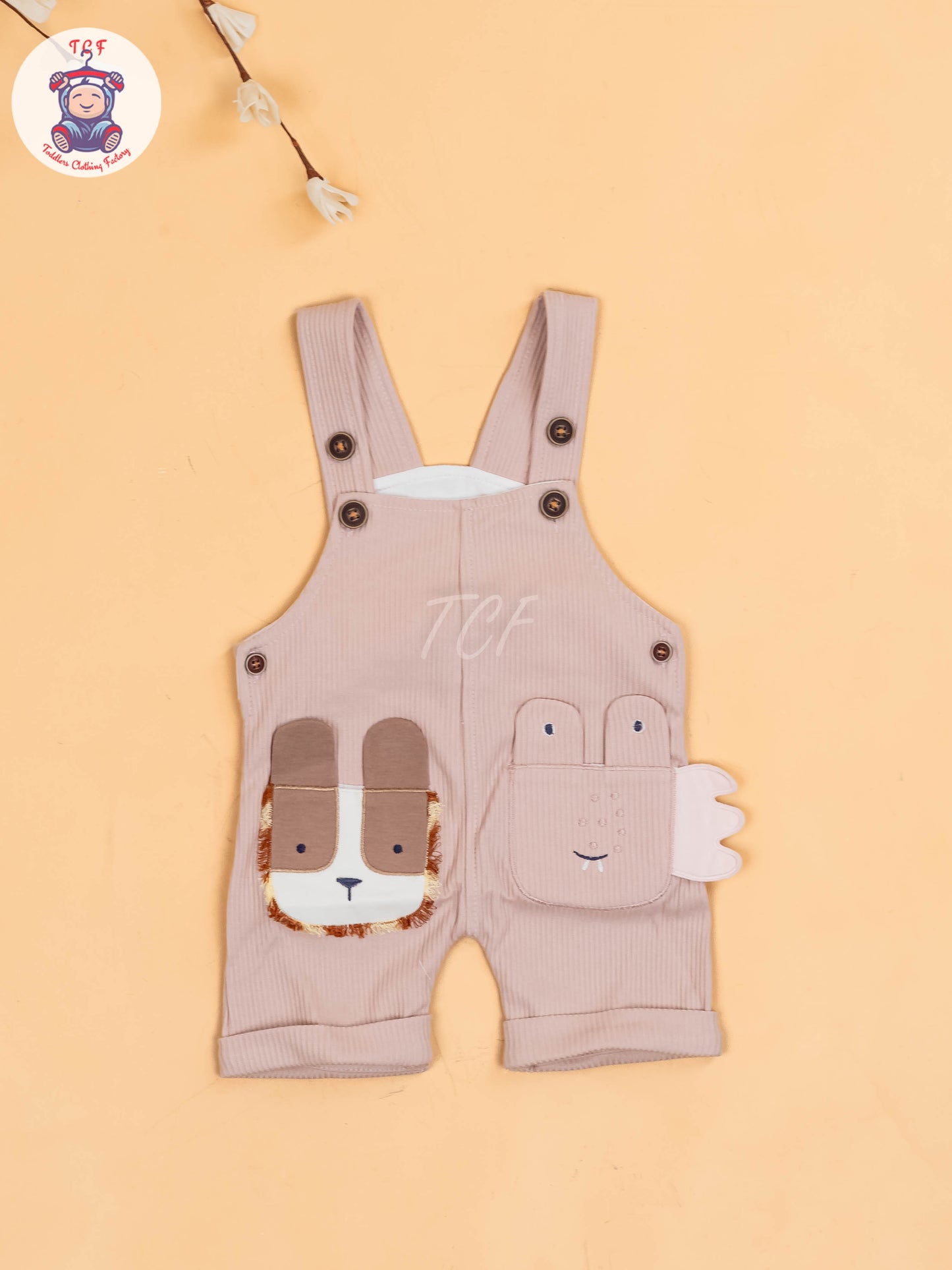 White & Onion Pink - Stripes Jumpsuits