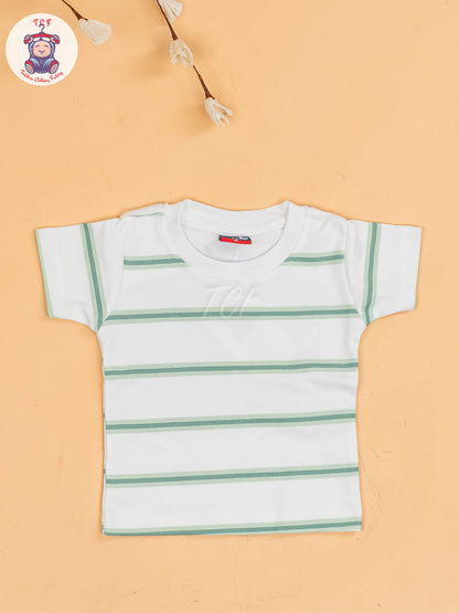 White & Green - Stripes Jumpsuits