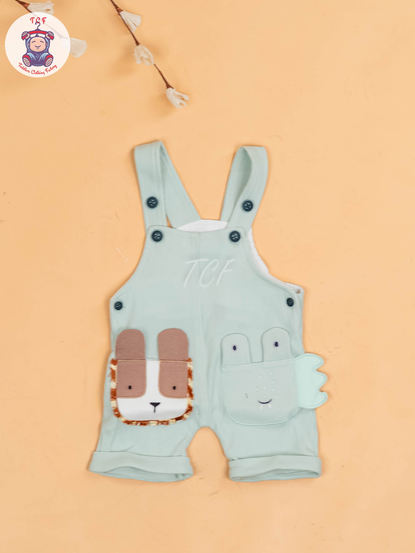 White & Green - Stripes Jumpsuits