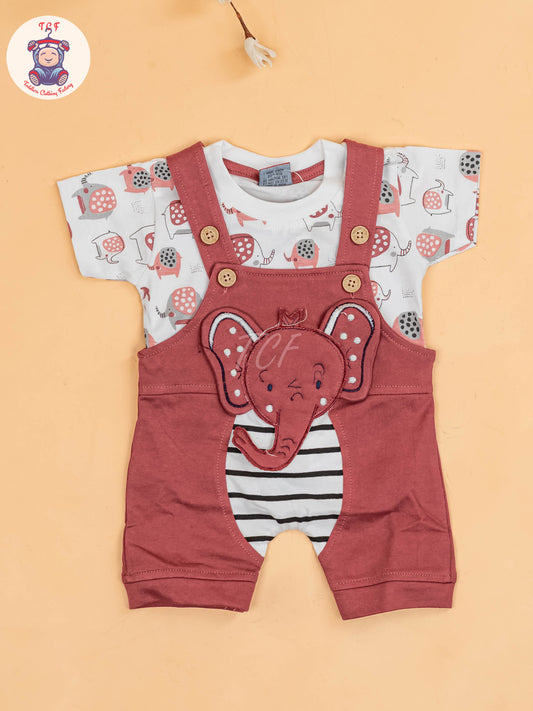 White & Rust - Elephant Jumpsuits