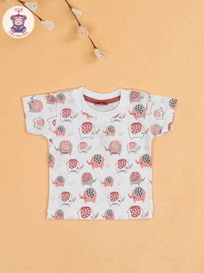 White & Rust - Elephant Jumpsuits