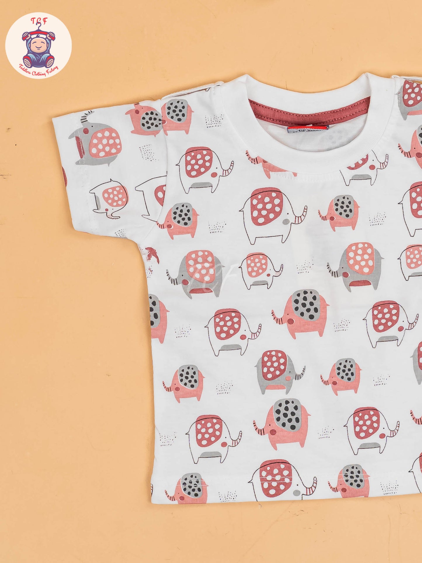 White & Rust - Elephant Jumpsuits