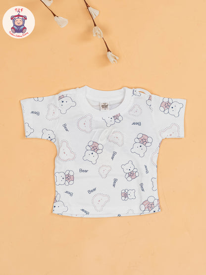 White & Onion Pink - Dads Baby Jumpsuits