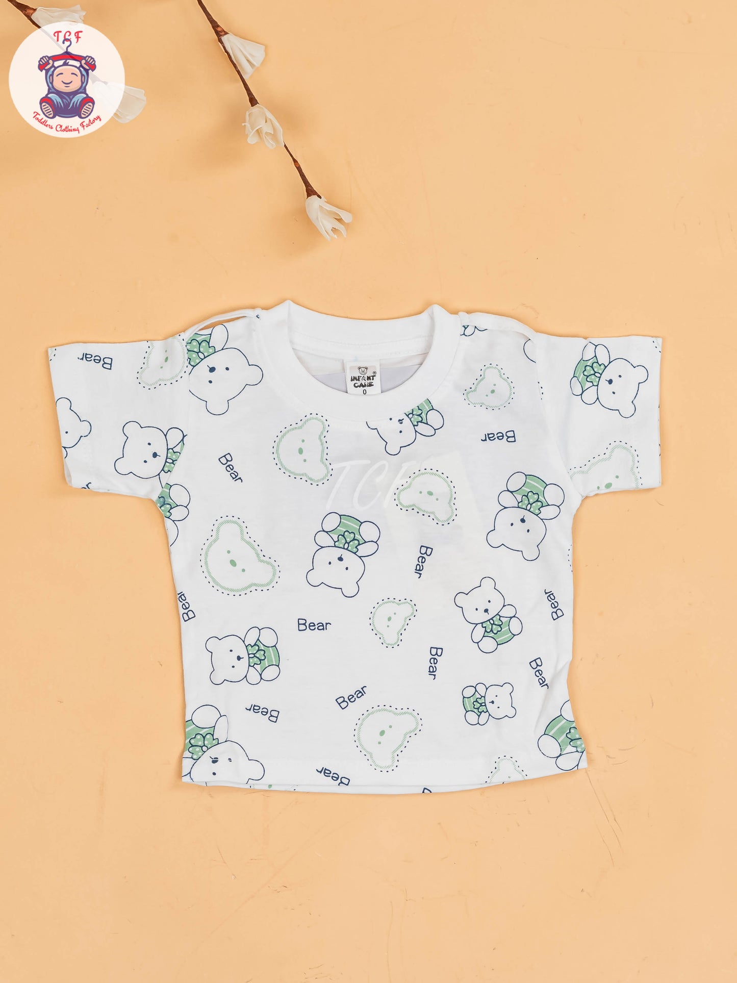 White & Green - Dads Baby Jumpsuits