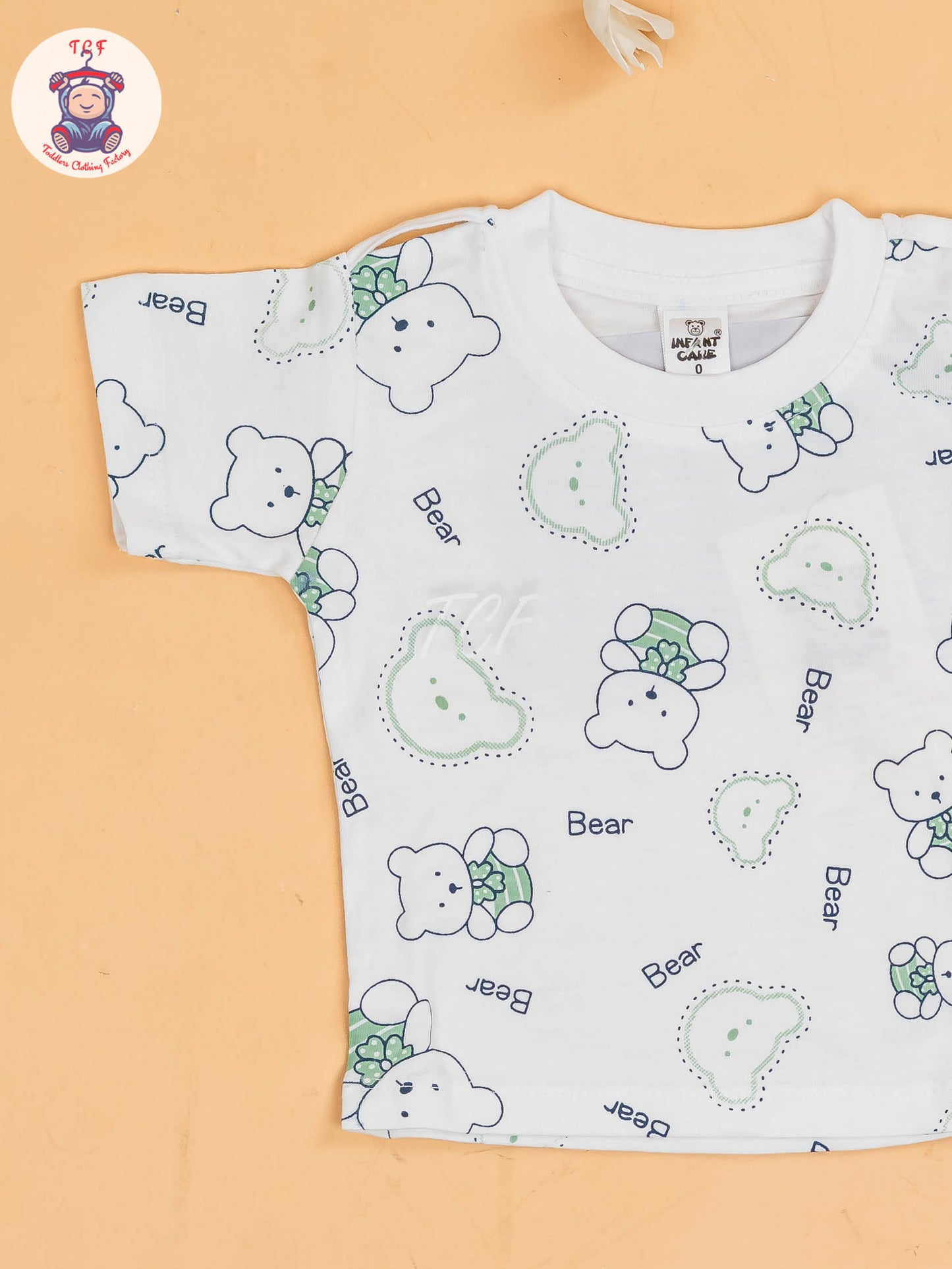 White & Green - Dads Baby Jumpsuits