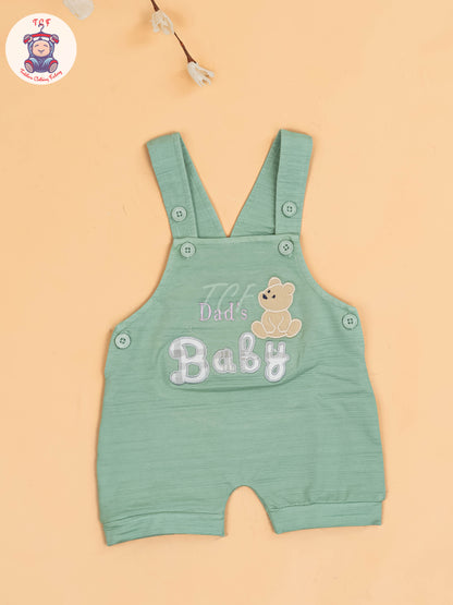 White & Green - Dads Baby Jumpsuits