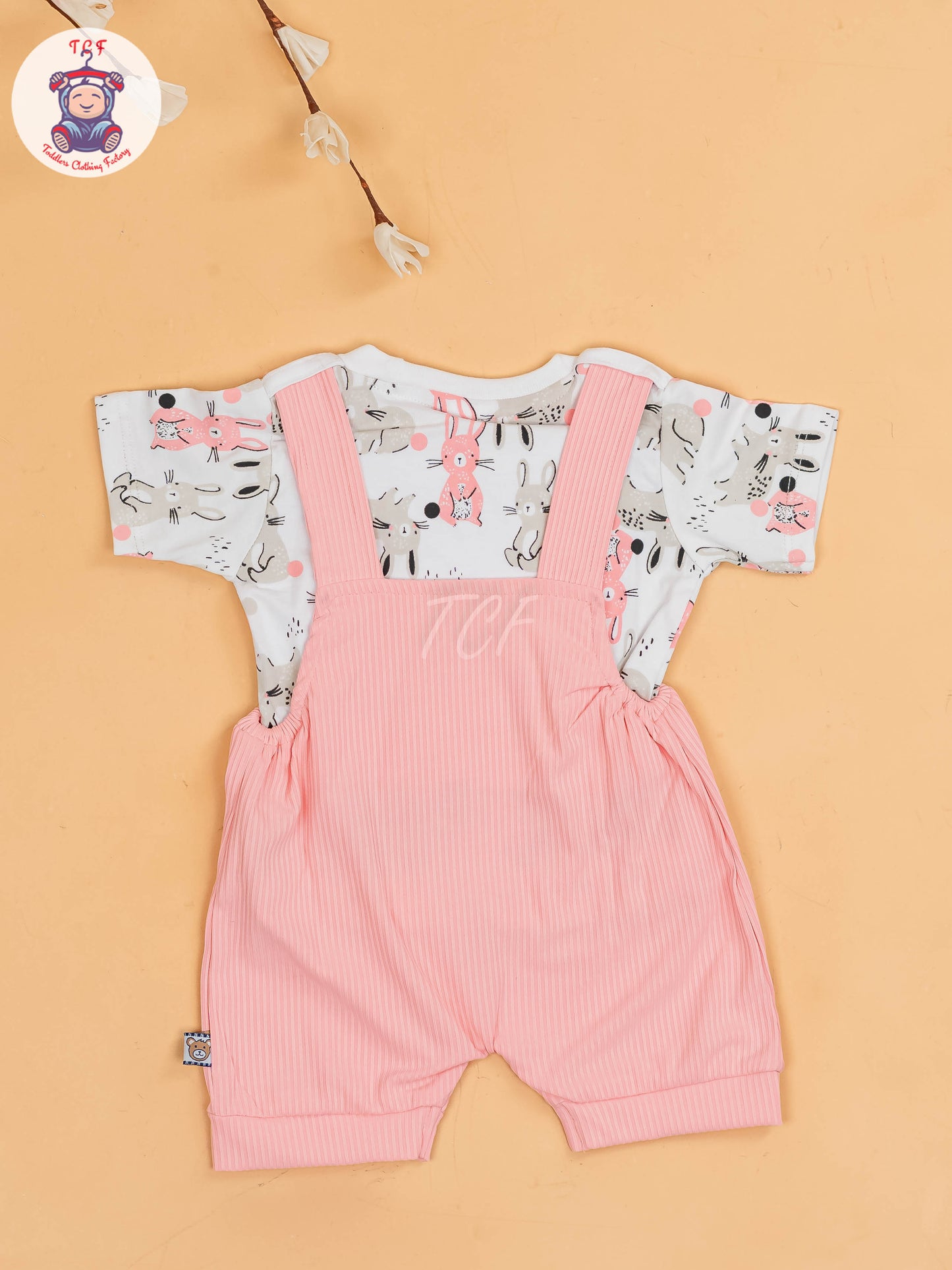 White & Pink - Rabbit Jumpsuits