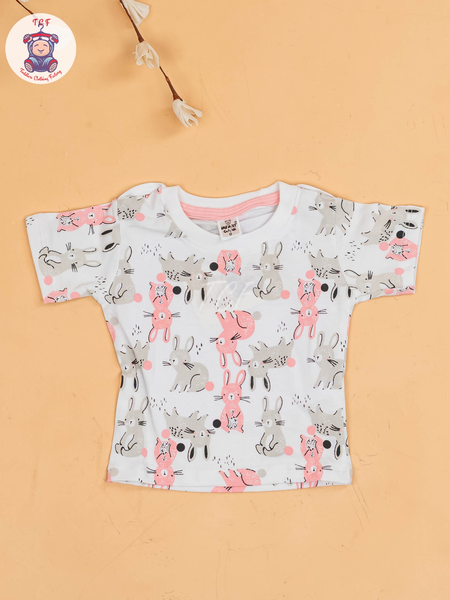 White & Pink - Rabbit Jumpsuits