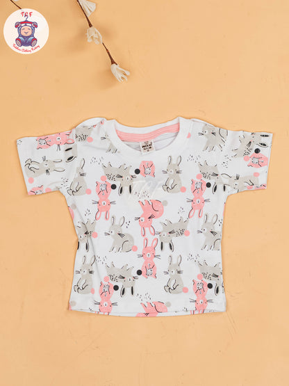 White & Pink - Rabbit Jumpsuits