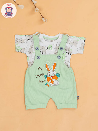 White & Green - Rabbit Jumpsuits