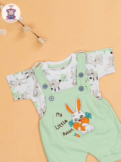 White & Green - Rabbit Jumpsuits