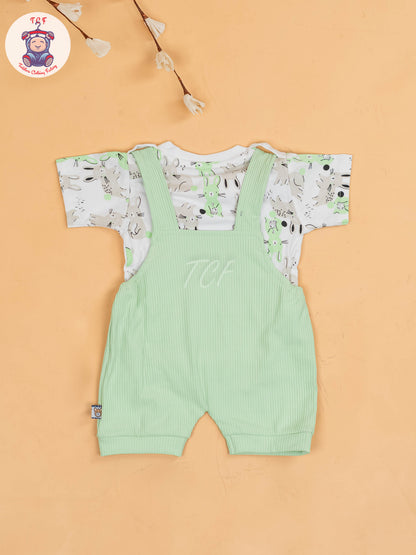 White & Green - Rabbit Jumpsuits