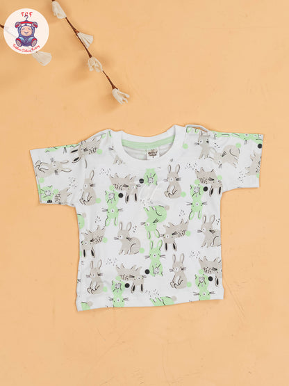 White & Green - Rabbit Jumpsuits