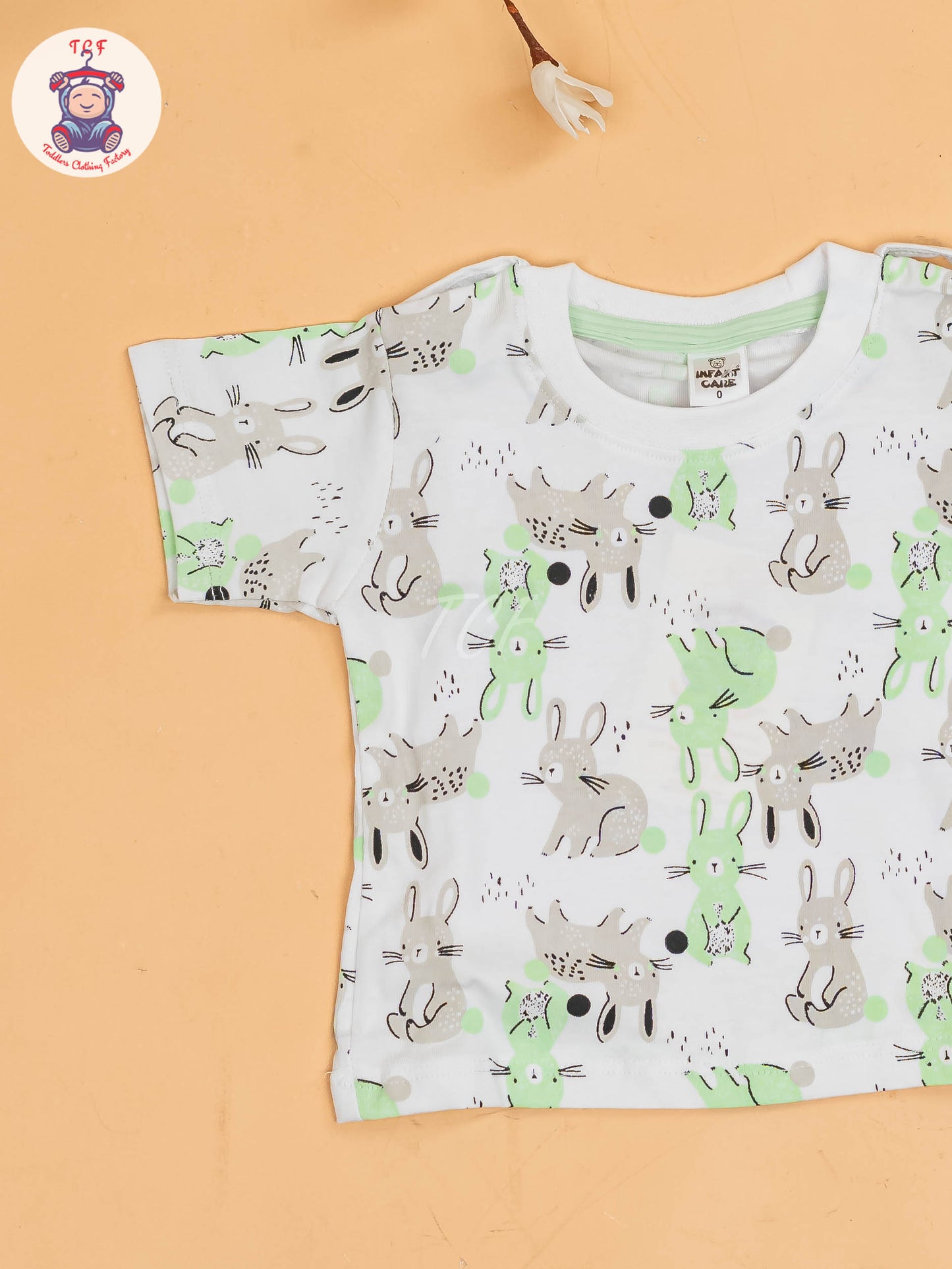 White & Green - Rabbit Jumpsuits