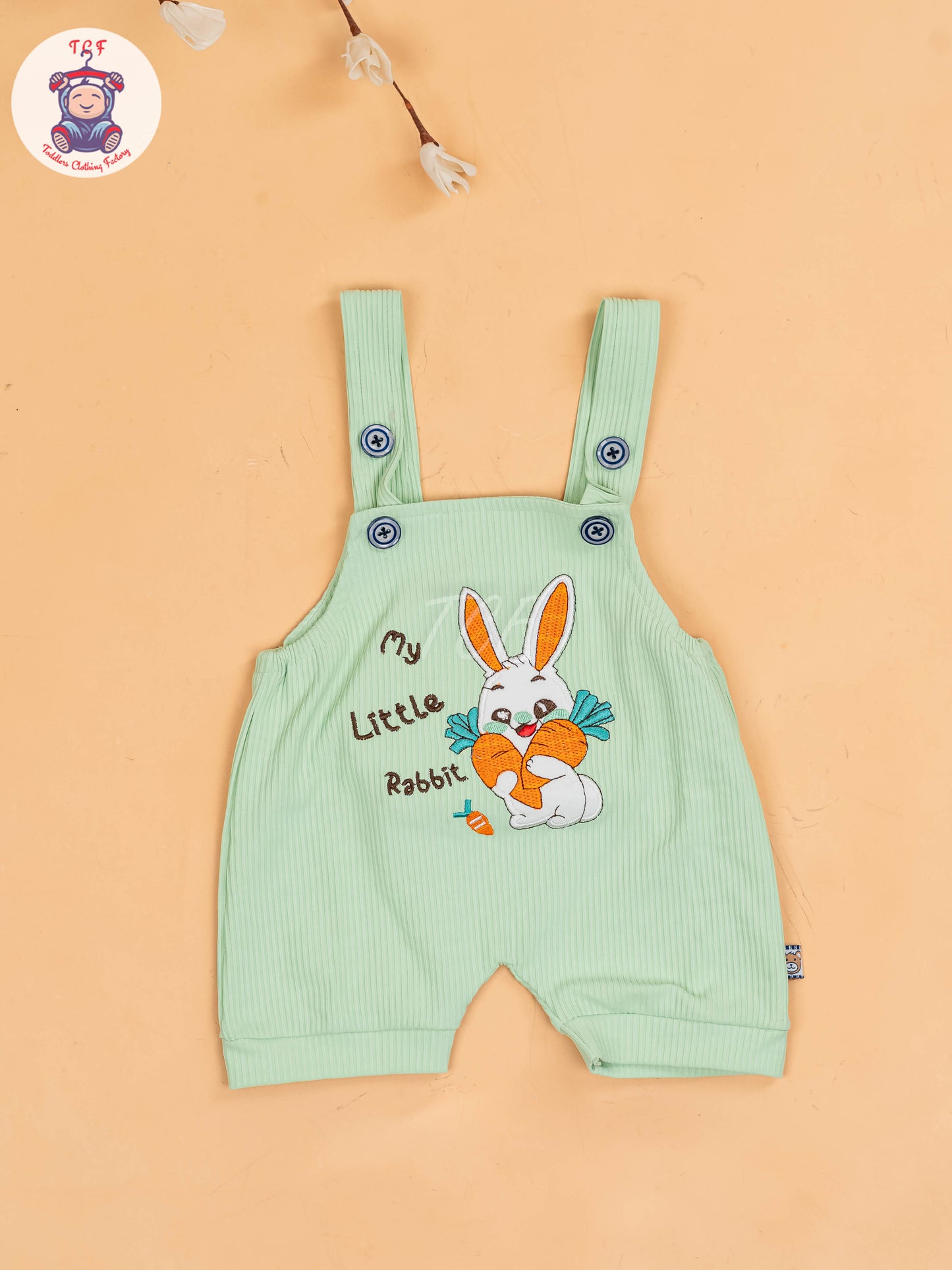 White & Green - Rabbit Jumpsuits
