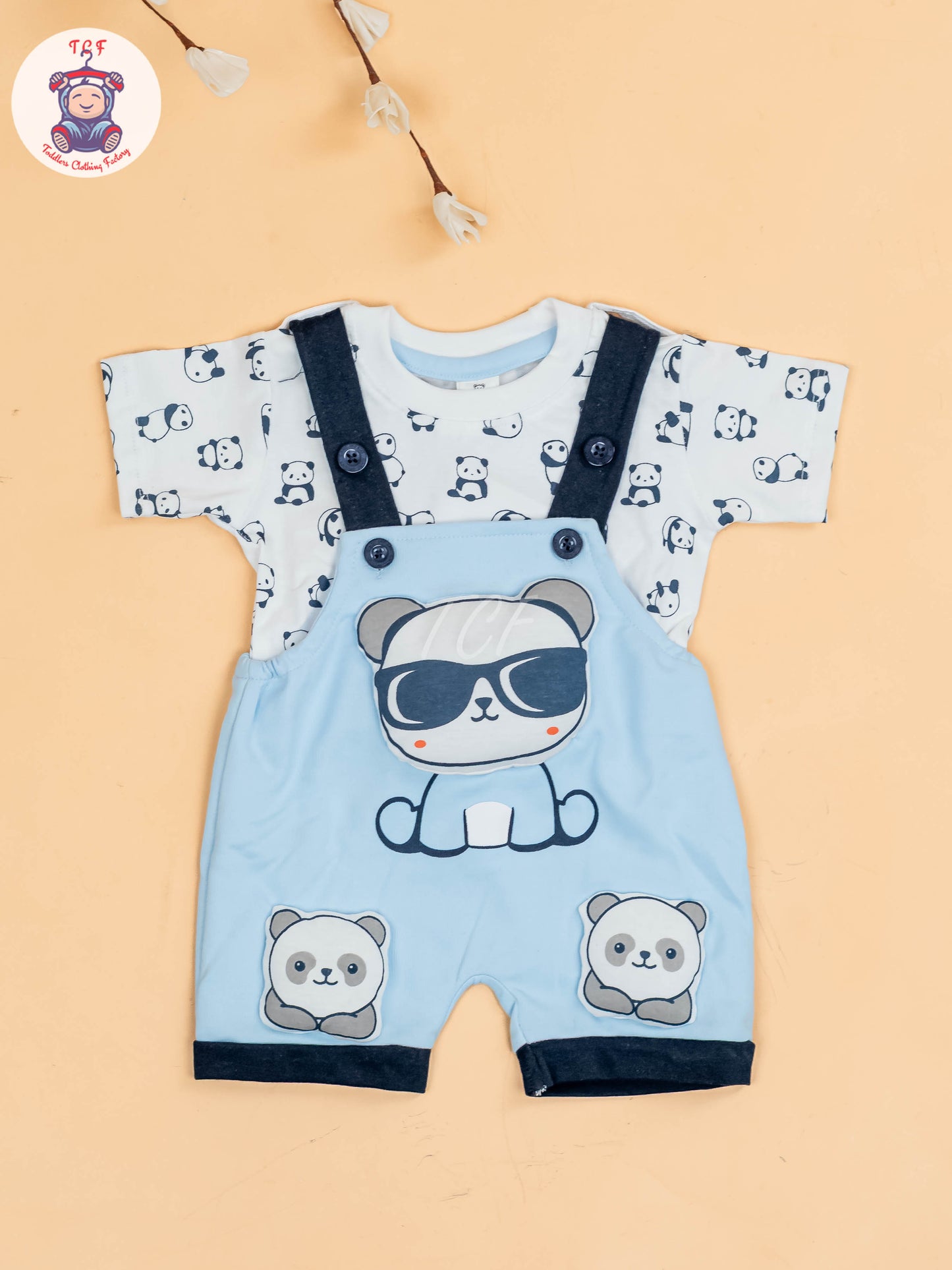 White & Blue - Teddy Jumpsuits