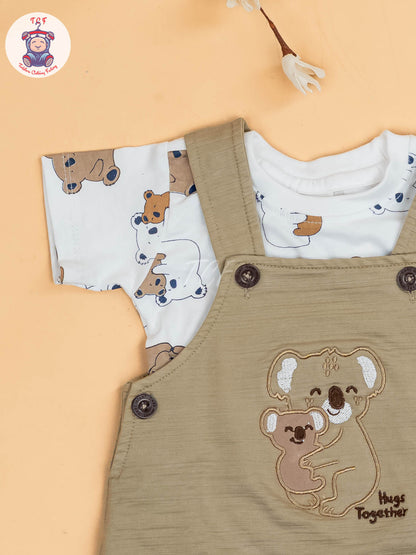 White & Beige - Elephant Jumpsuits