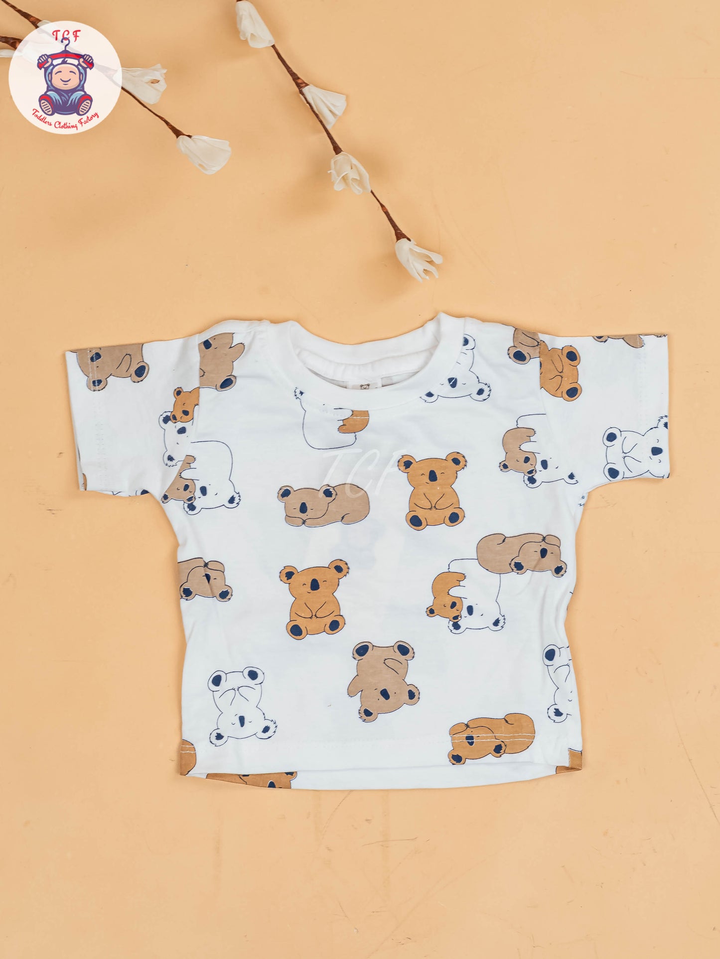 White & Beige - Elephant Jumpsuits