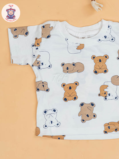 White & Beige - Elephant Jumpsuits