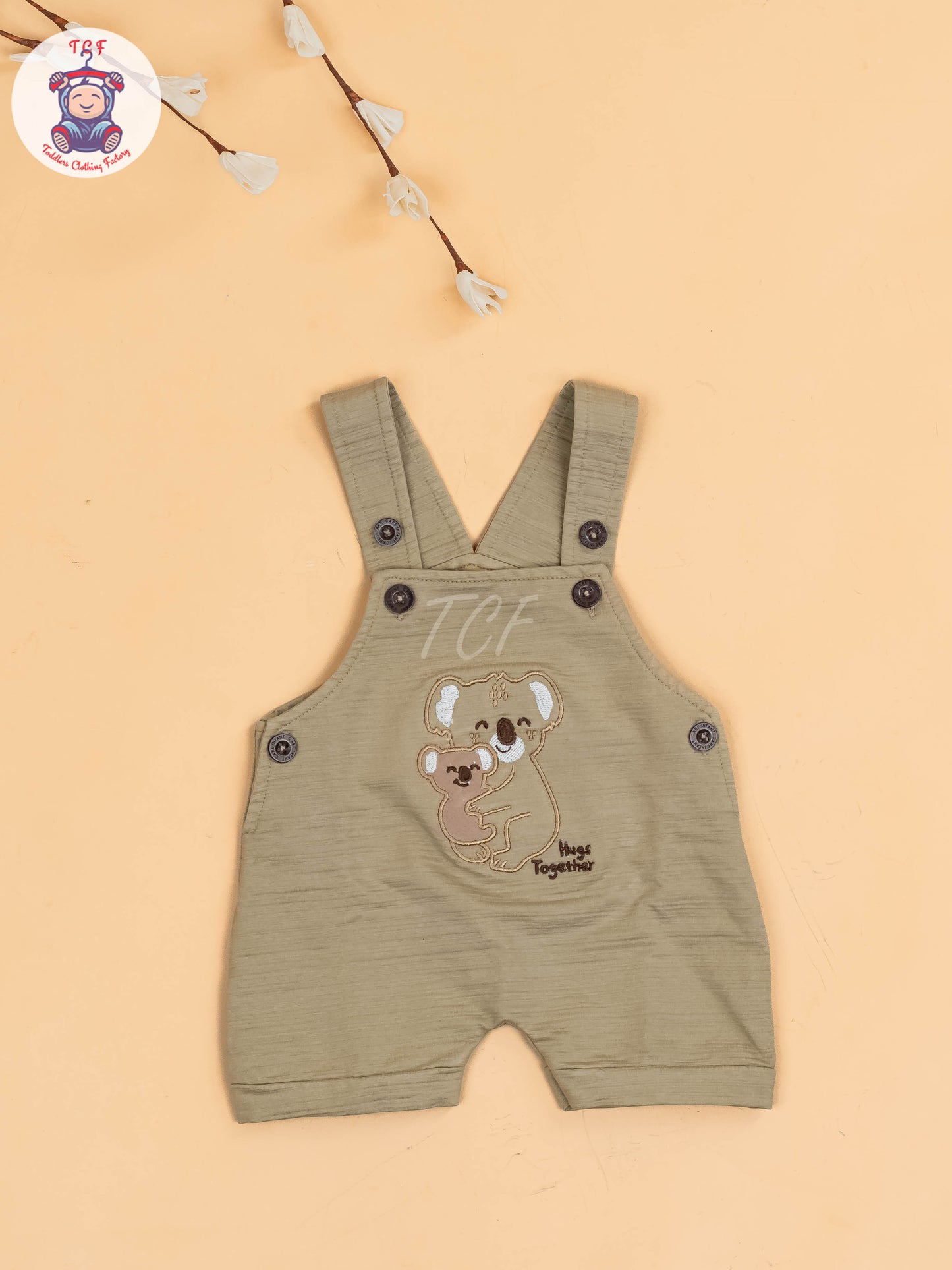 White & Beige - Elephant Jumpsuits