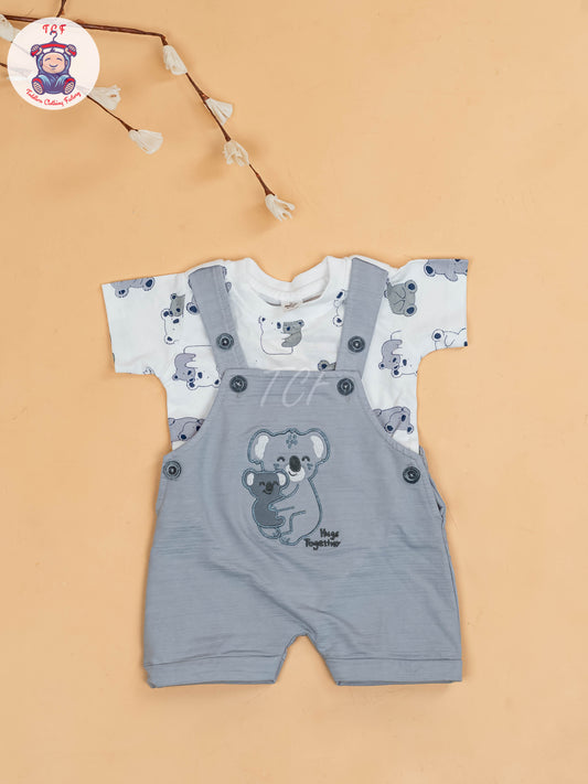 White & Grey - Elephant Jumpsuits