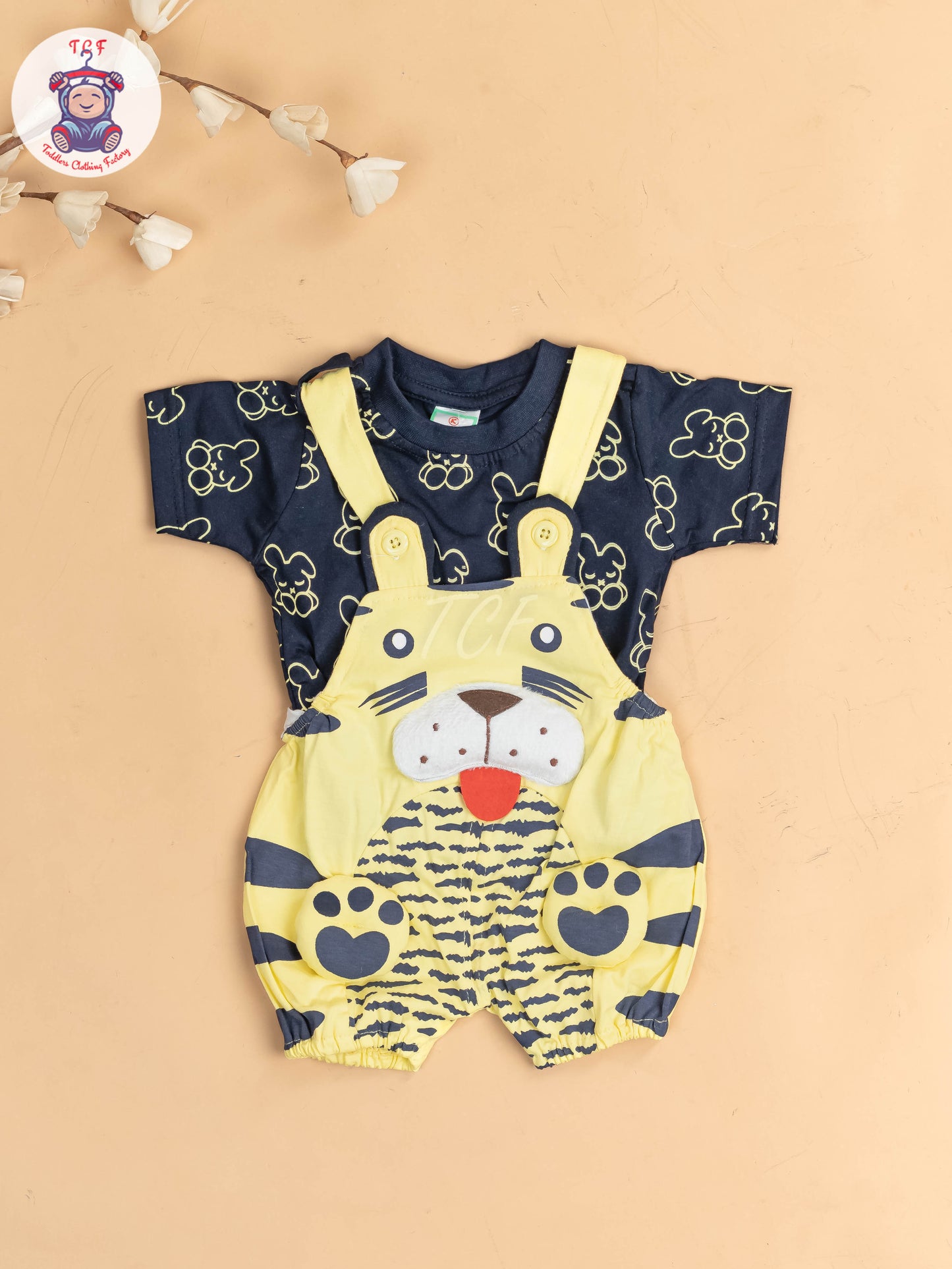 Navy Blue & Green - Cat Jumpsuits