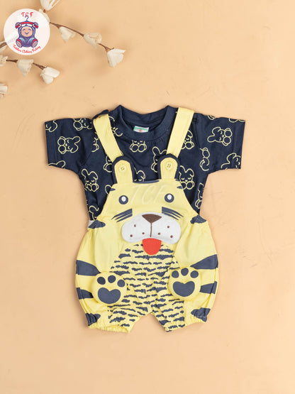 Navy Blue & Green - Cat Jumpsuits