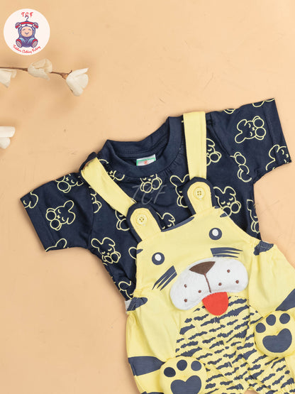 Navy Blue & Green - Cat Jumpsuits