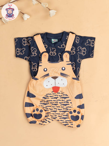 Navy Blue & Orange - Cat Jumpsuits