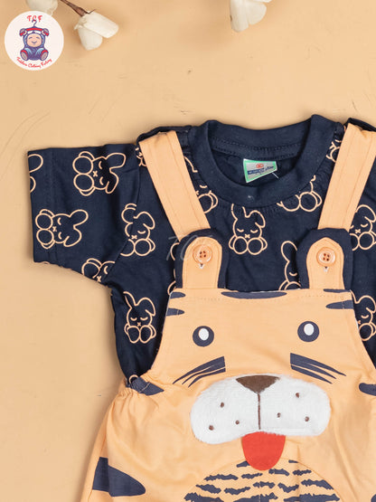 Navy Blue & Orange - Cat Jumpsuits