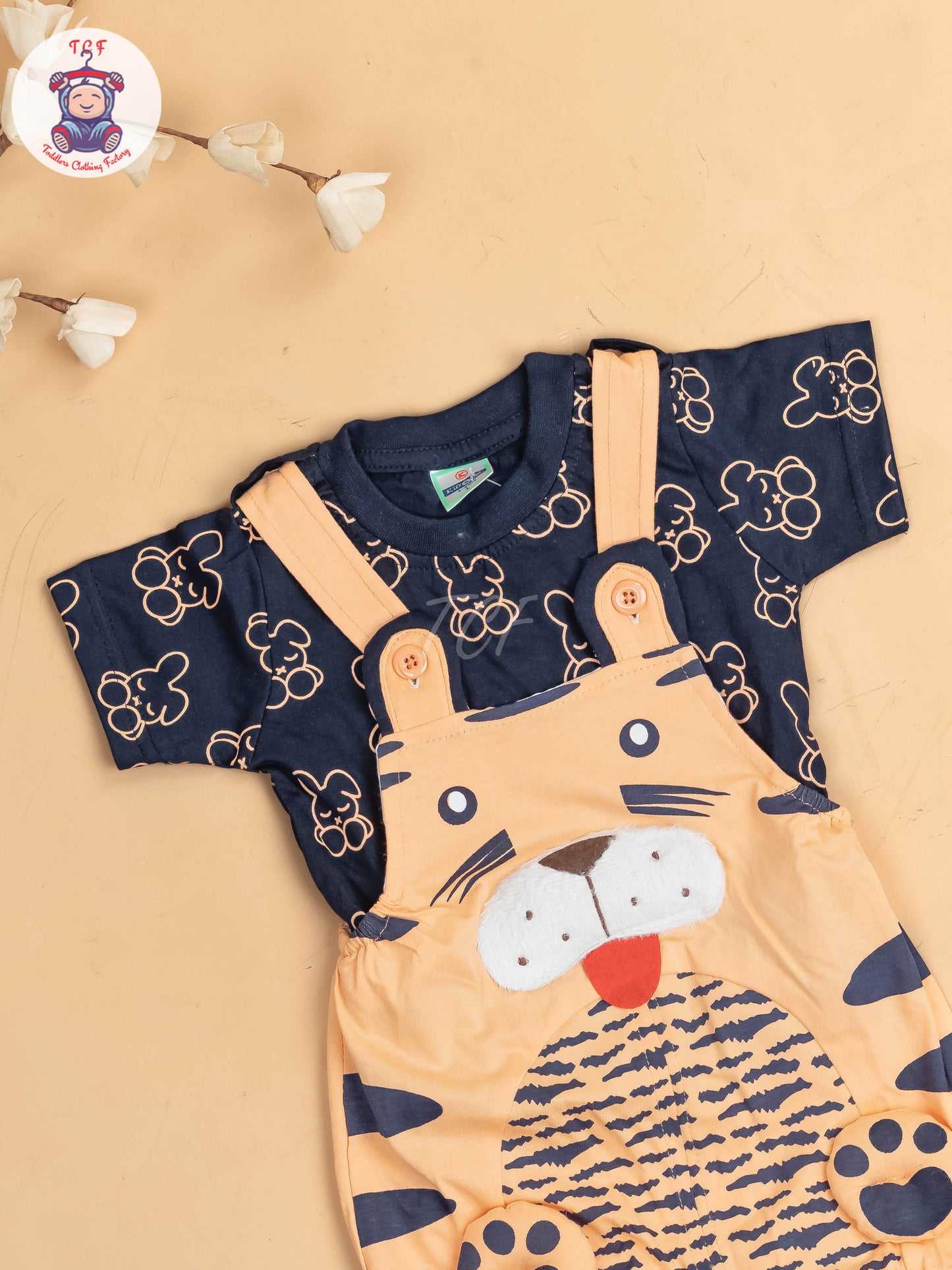 Navy Blue & Orange - Cat Jumpsuits