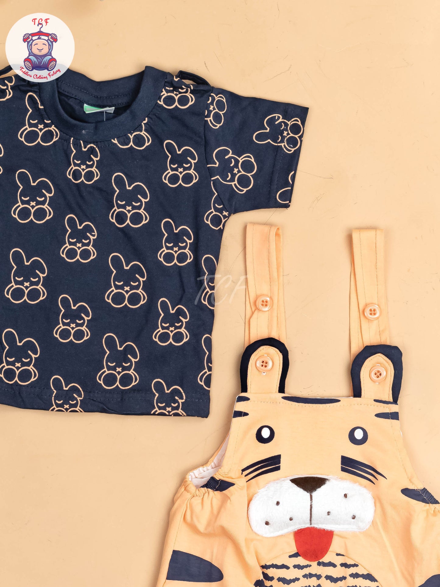 Navy Blue & Orange - Cat Jumpsuits